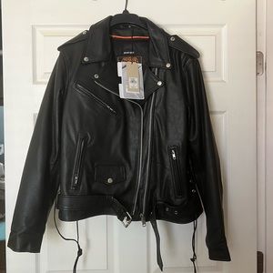 Milwaukee Leather Vintage Style Leather Motorcycle Jacket in women’s size 1X